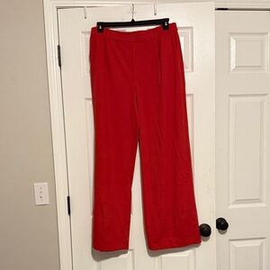 HALARA Red High-Waist Wide-Leg Pants